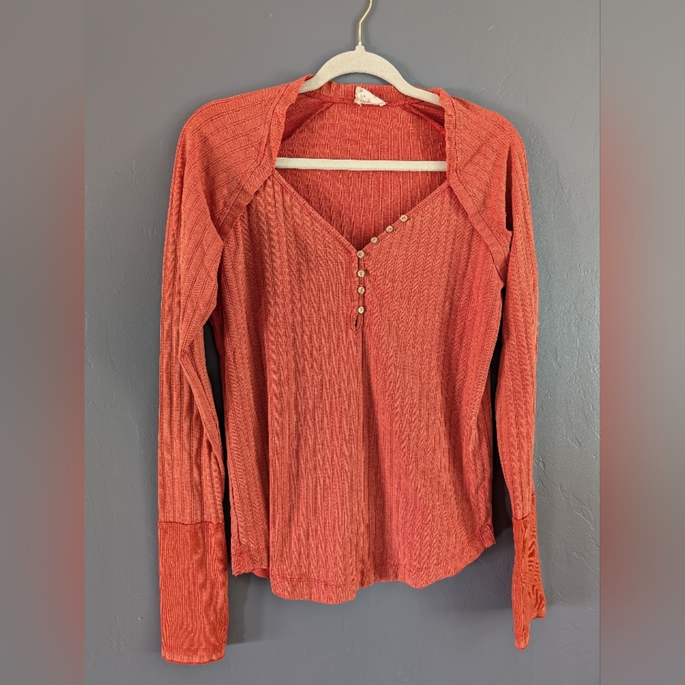 Burnt Orange Long Sleeved Shirt